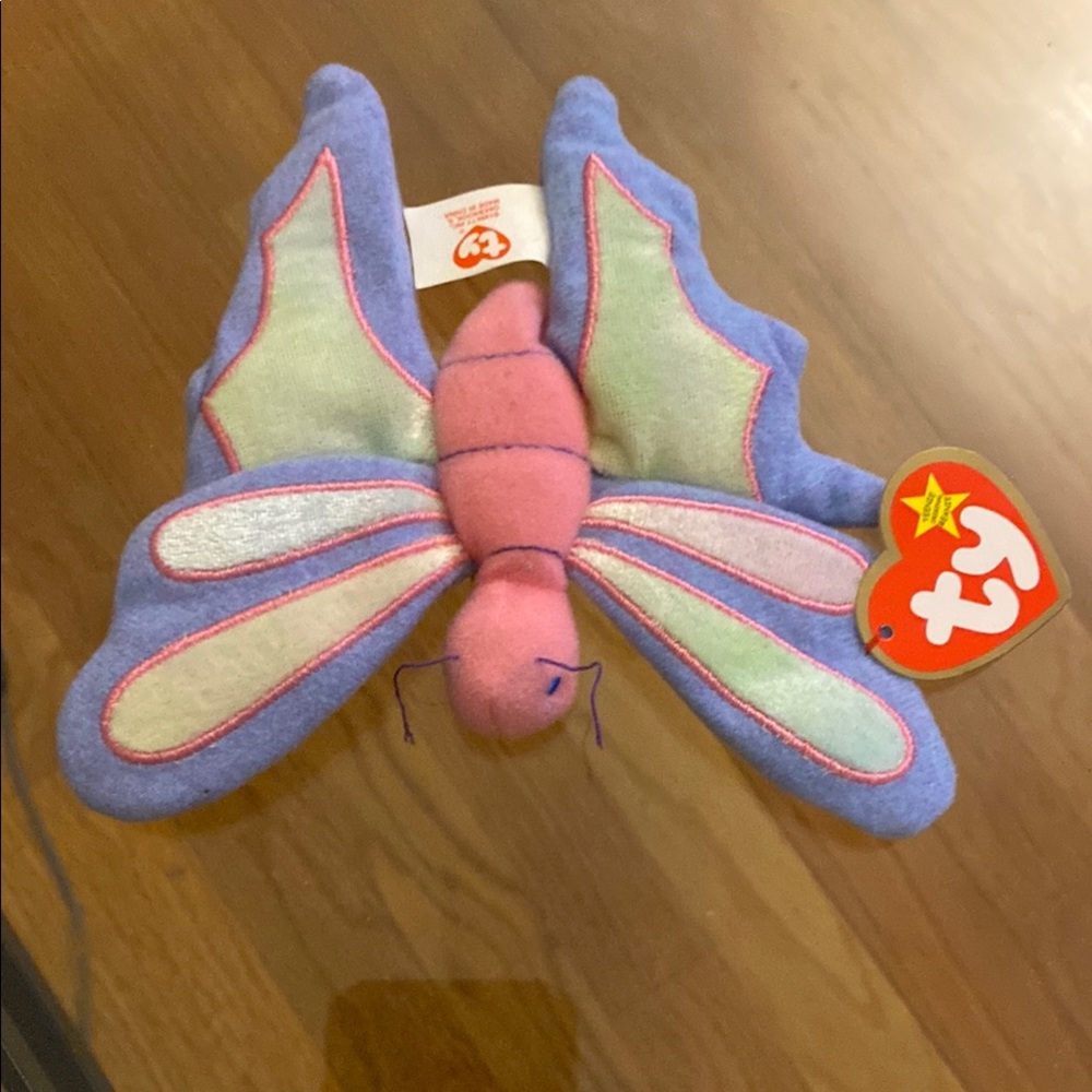New Ty Beanie Baby “Flitter” the Butterfly